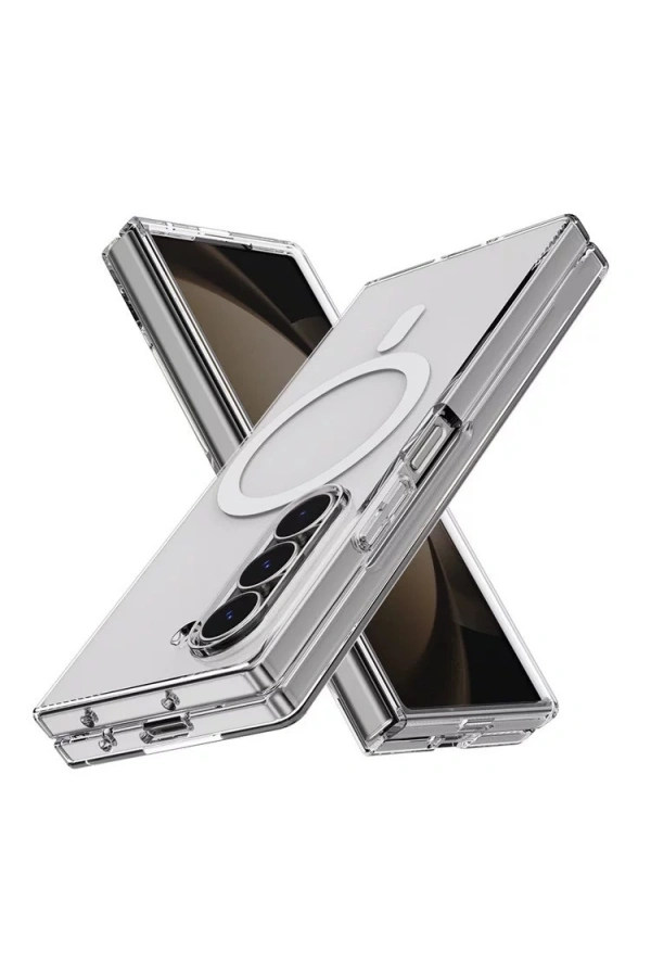 Galaxy Z Fold 6 Kılıf Kamera Korumalı M-safe Sert PC Zore Porto Kapak