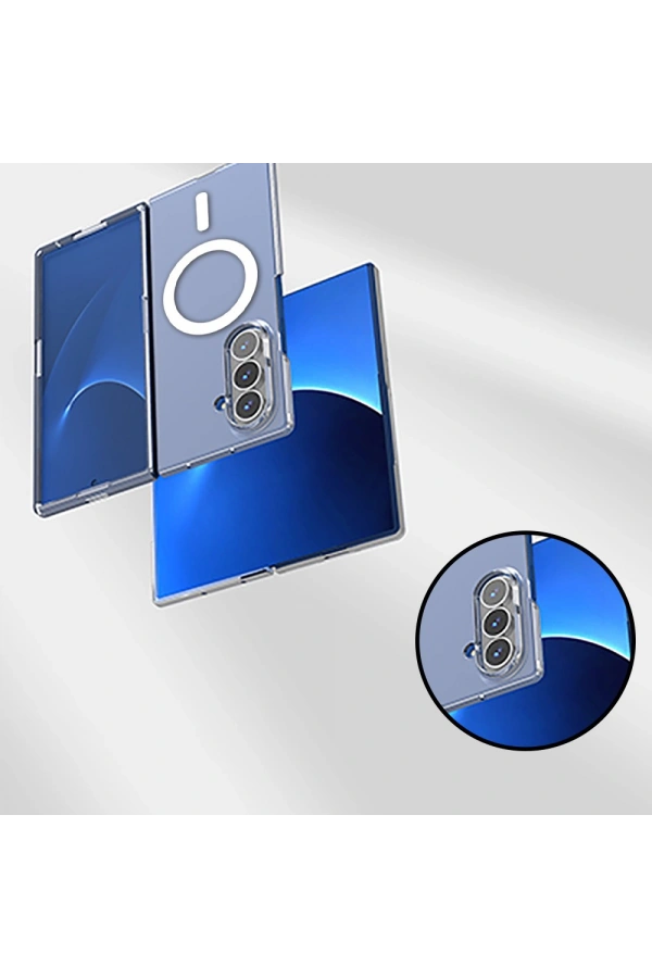 Galaxy Z Fold 7 Kılıf Kamera Korumalı M-safe Sert PC Zore Porto Kapak