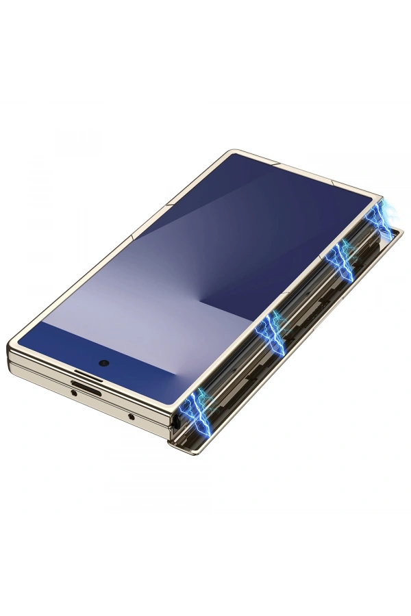 Galaxy Z Fold 7 Kılıf Kamera Korumalı Şeffaf Tasarımlı Zore Lego Standlı Kapak