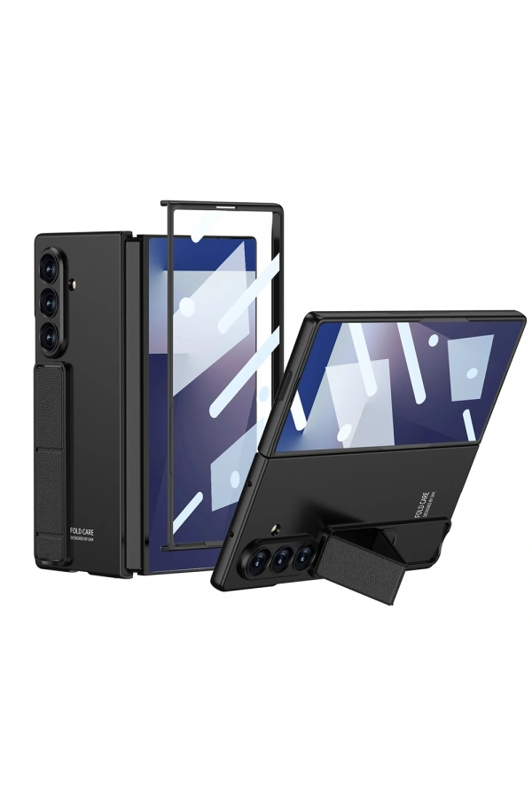 Galaxy Z Fold 7 Kılıf Standlı Zore Kıpta Qstand Kapak
