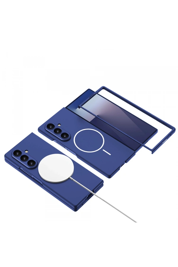 Galaxy Z Fold 7 Kılıf Wireless Şarj Özellikli Zore Kıpta M-safe Kapak