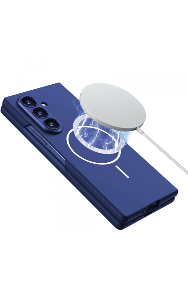 Galaxy Z Fold 7 Kılıf Wireless Şarj Özellikli Zore Kıpta M-safe Kapak