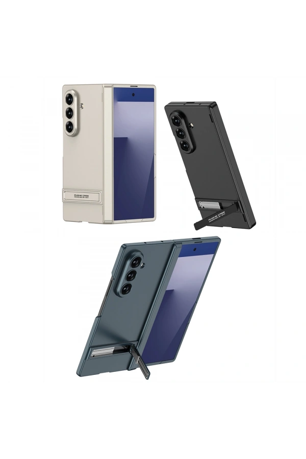 Galaxy Z Fold 7 Kılıf Zore Kıpta Standlı Kapak