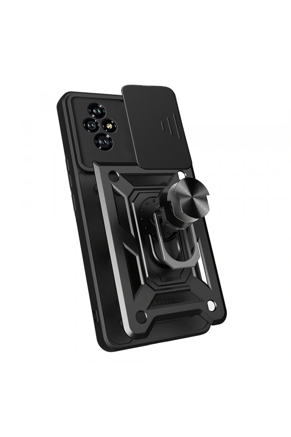 Honor 200 Kılıf Magnetik Standlı Kamera Korumalı Zore Sürgülü Vega Kapak