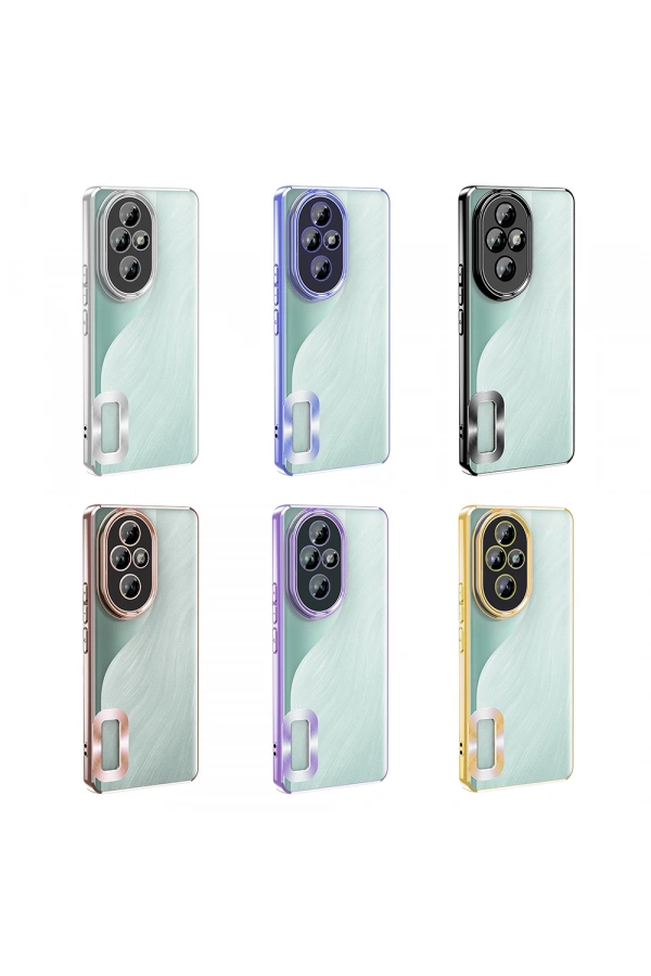 Honor 200 Pro Kılıf Kamera Korumalı Logo Gösteren Zore Omega Kapak