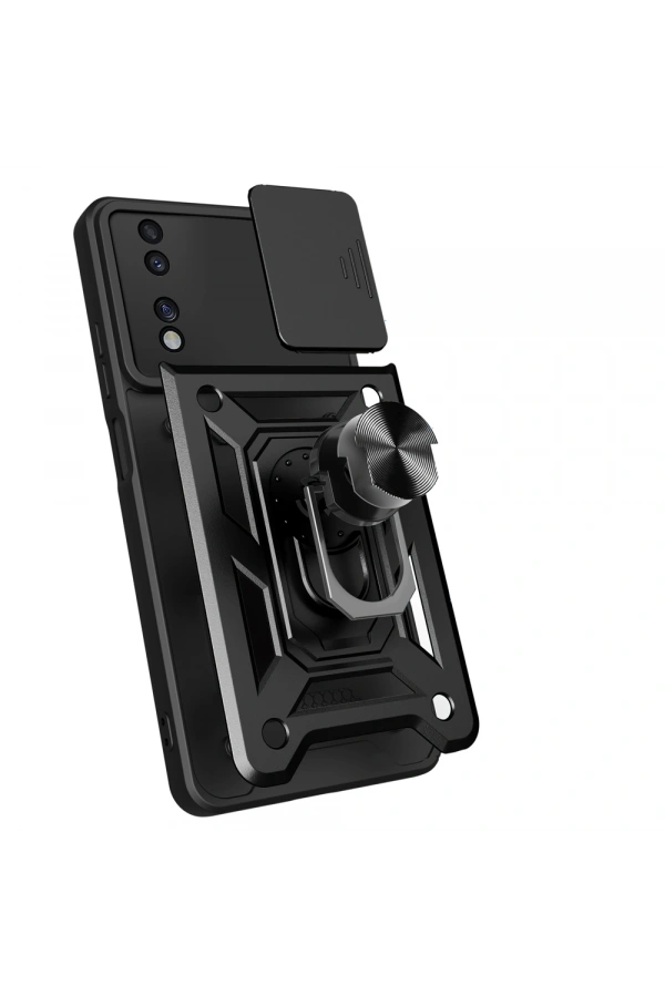 Honor 70 Kılıf Magnetik Standlı Kamera Korumalı Zore Sürgülü Vega Kapak