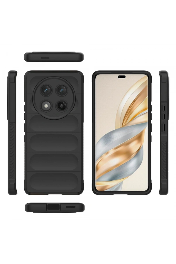 Honor Magic 7 Lite Kılıf Esnek TPU Oyuklu Arka Yüzey Tasarımlı Zore Etnik Silikon Kapak
