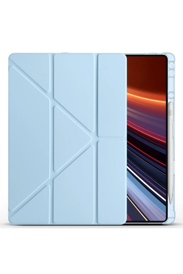 Honor MagicPad 2 Kılıf Zore Tri Folding Kalem Bölmeli Standlı Kılıf