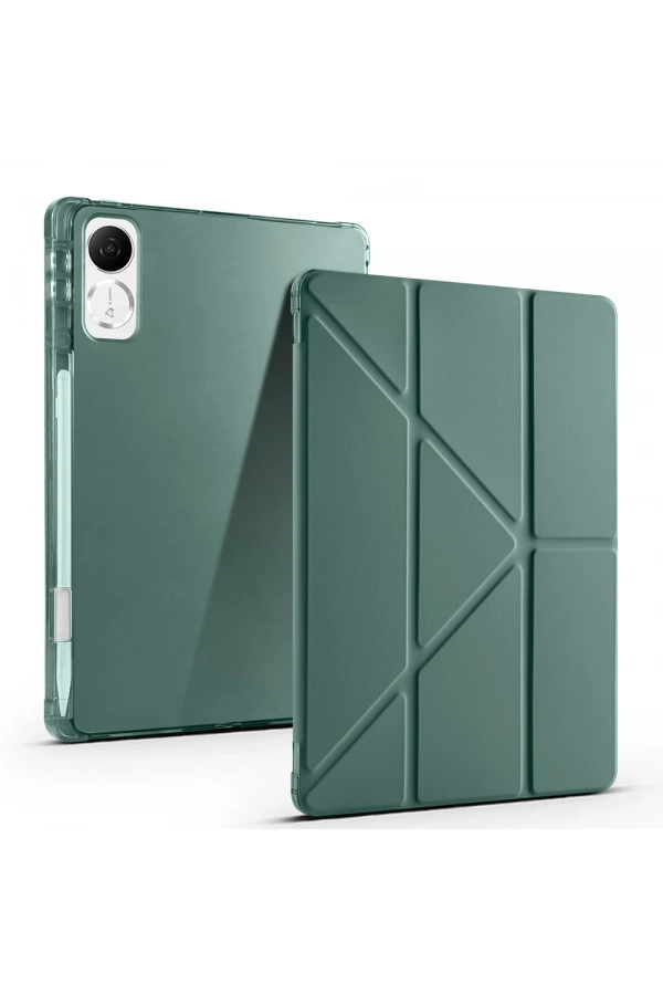 Honor Pad V9 Kılıf Zore Tri Folding Kalem Bölmeli Standlı Kılıf