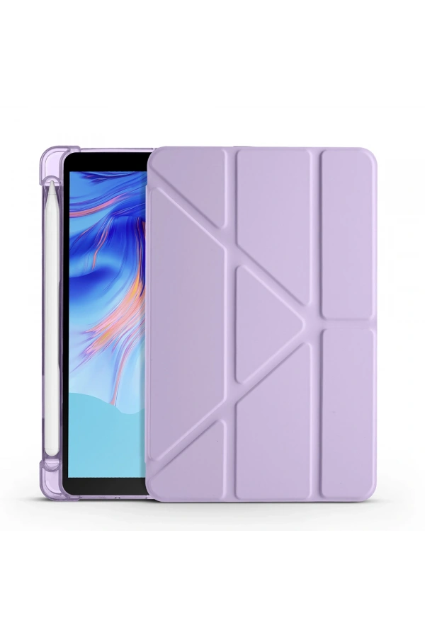 Honor Pad X7 8.7 Kılıf Zore Tri Folding Kalem Bölmeli Standlı Kılıf