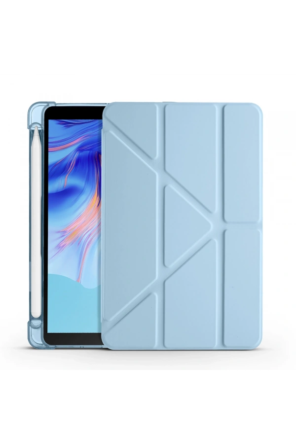 Honor Pad X7 8.7 Kılıf Zore Tri Folding Kalem Bölmeli Standlı Kılıf