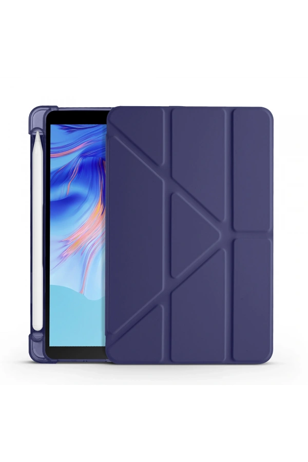 Honor Pad X7 8.7 Kılıf Zore Tri Folding Kalem Bölmeli Standlı Kılıf