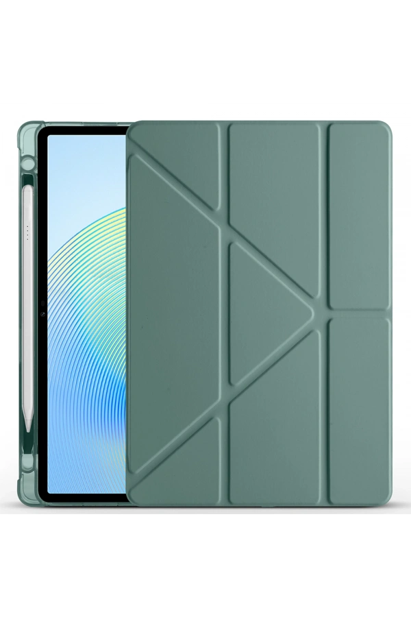Honor Pad X8A Kılıf Zore Tri Folding Kalem Bölmeli Standlı Kılıf