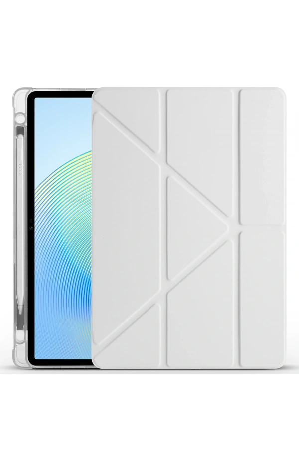 Honor Pad X8A Kılıf Zore Tri Folding Kalem Bölmeli Standlı Kılıf