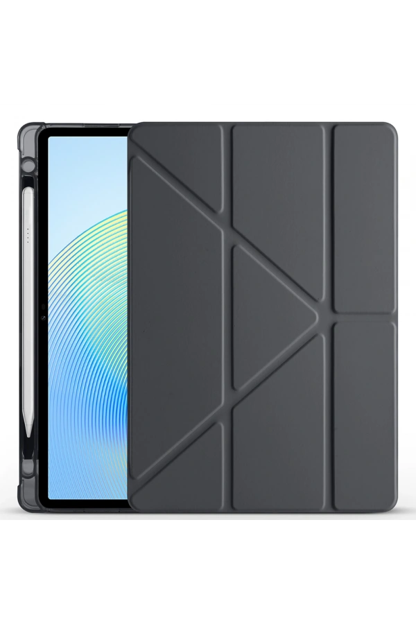 Honor Pad X8A Kılıf Zore Tri Folding Kalem Bölmeli Standlı Kılıf