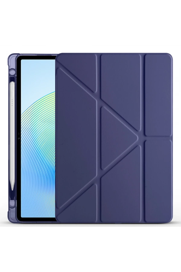 Honor Pad X8A Kılıf Zore Tri Folding Kalem Bölmeli Standlı Kılıf