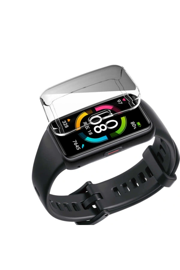 Huawei Band 6 Zore Watch Gard 09 Koruyucu Silikon