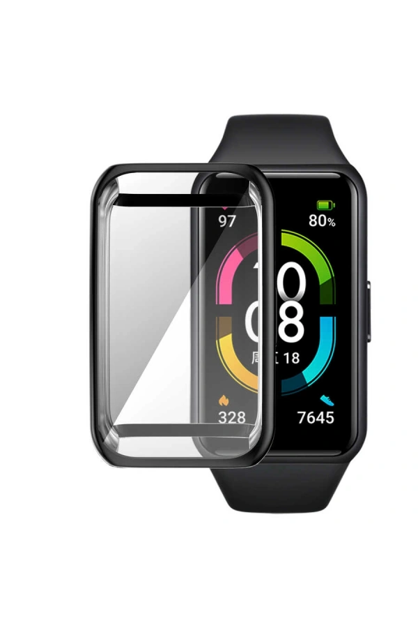 Huawei Band 7 Zore Watch Gard 09 Koruyucu Silikon