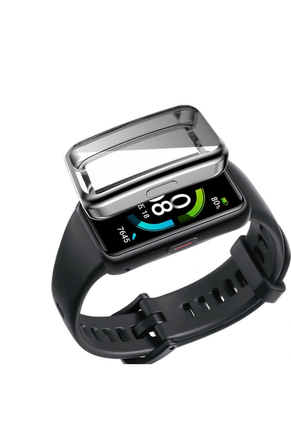Huawei Band 7 Zore Watch Gard 09 Koruyucu Silikon