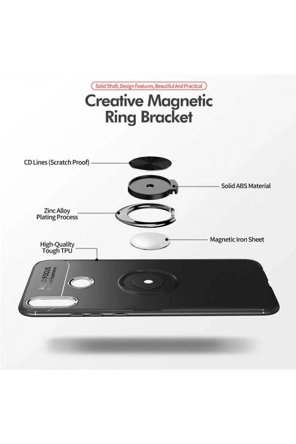 Huawei Honor 8C Kılıf Zore Ravel Silikon Kapak