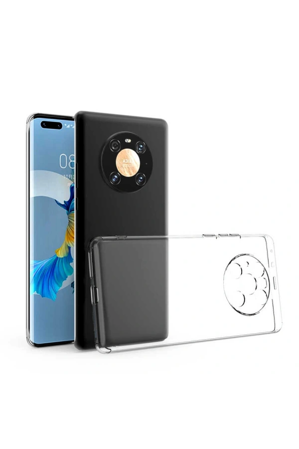 Huawei Mate 40 Pro Kılıf Zore Kamera Korumalı Süper Silikon Kapak