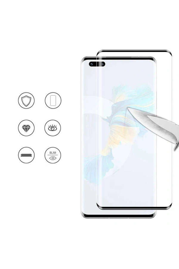 Huawei Mate 40 Pro Zore Süper Pet Ekran Koruyucu Jelatin