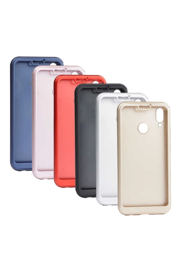 Huawei P Smart 2019 Kılıf Zore 360 3 Parçalı Rubber Kapak