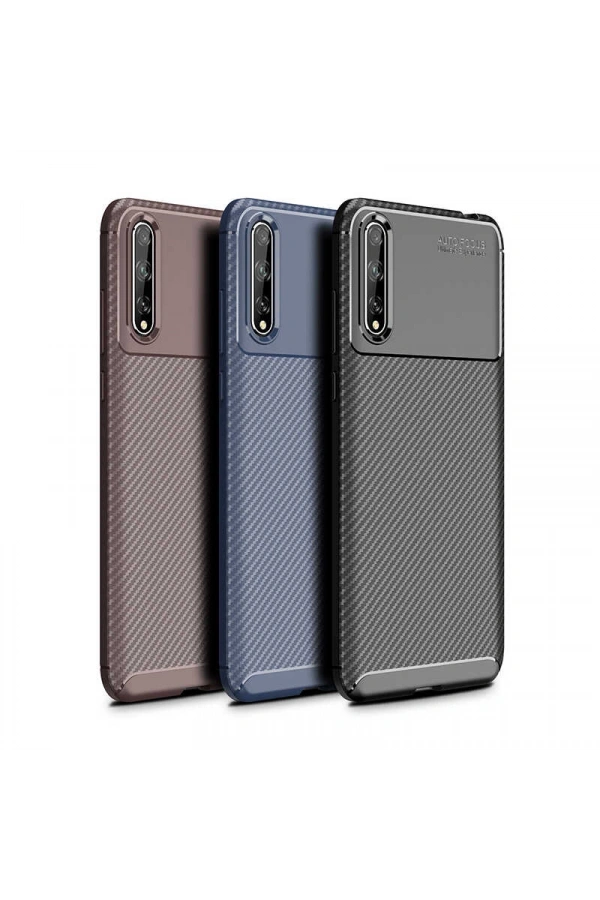 Huawei P Smart S (Y8P) Kılıf Zore Negro Silikon Kapak