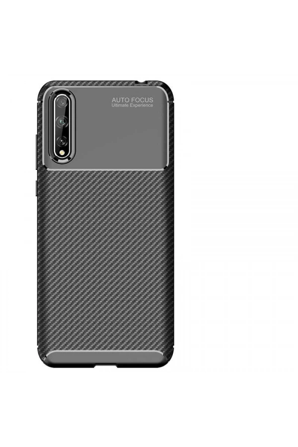 Huawei P Smart S (Y8P) Kılıf Zore Negro Silikon Kapak
