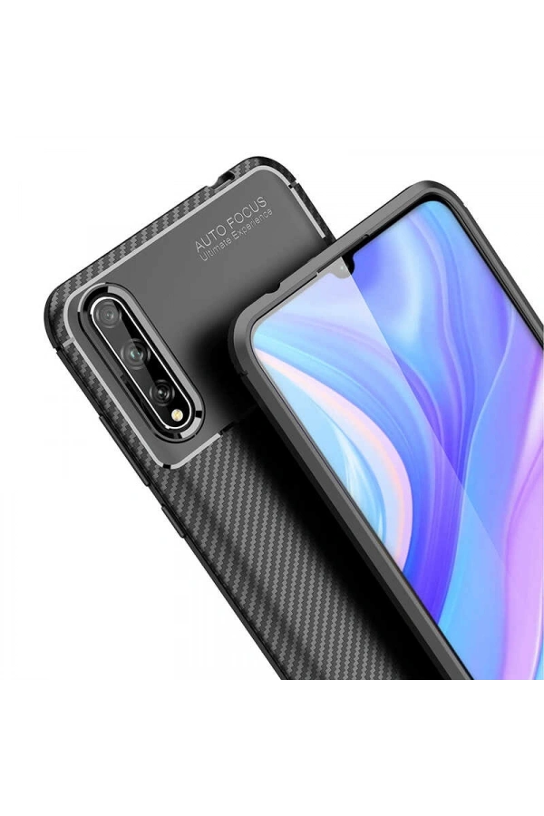 Huawei P Smart S (Y8P) Kılıf Zore Negro Silikon Kapak