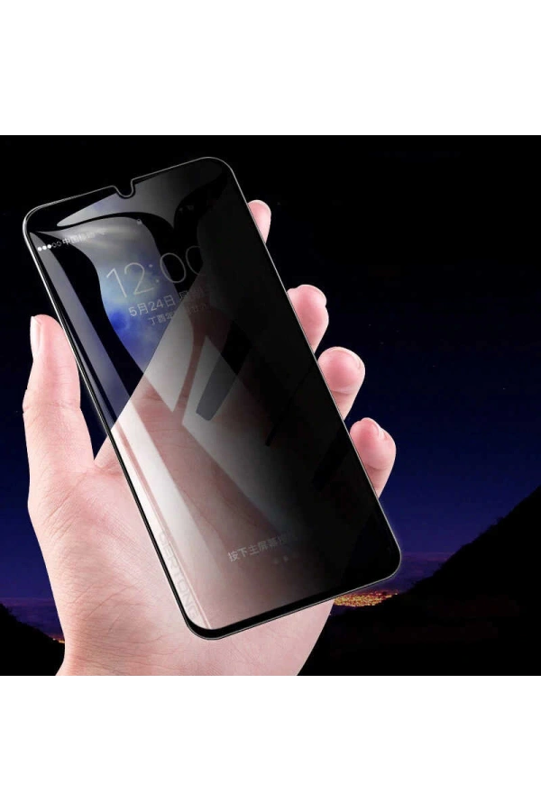 Huawei P Smart S (Y8P) Zore New 5D Privacy Temperli Ekran Koruyucu