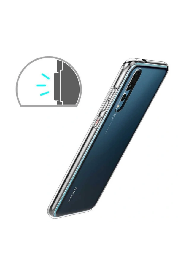 Huawei P20 Pro Kılıf Zore Süper Silikon Kapak