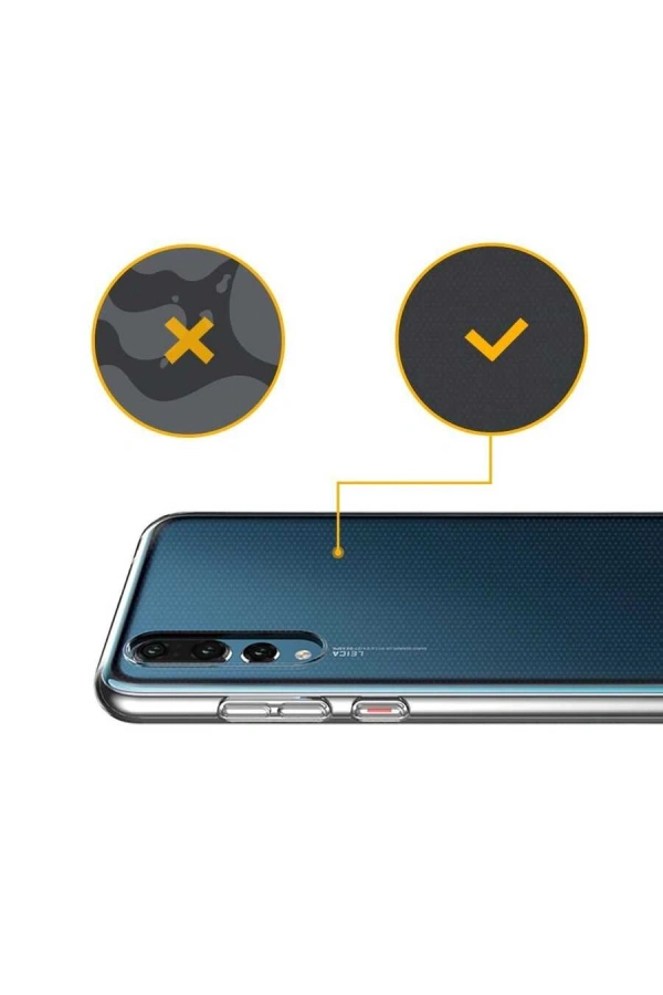 Huawei P20 Pro Kılıf Zore Süper Silikon Kapak
