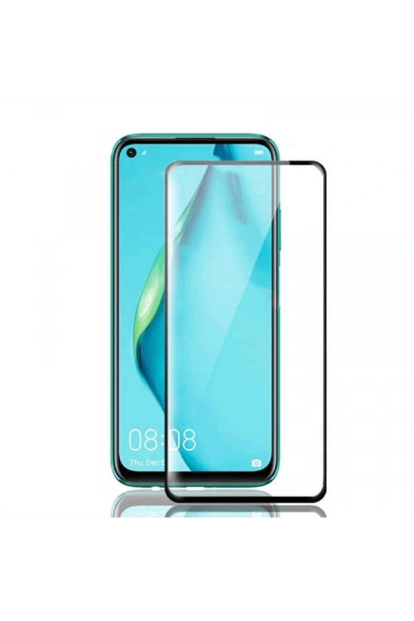 Huawei P40 Lite E Zore Kenarları Kırılmaya Dayanıklı Cam Ekran Koruyucu