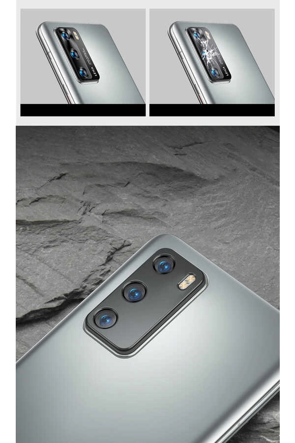 Huawei P40 Zore Kamera Lens Koruyucu Cam Filmi
