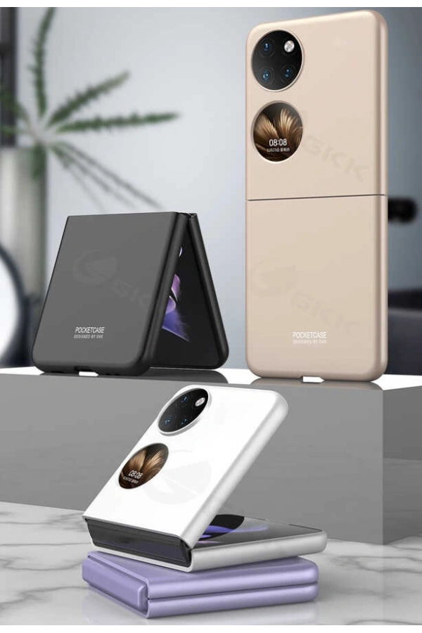 Huawei P50 Pocket Kılıf Zore Sert Kıpta Kapak