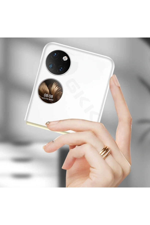 Huawei P50 Pocket Kılıf Zore Sert Kıpta Kapak