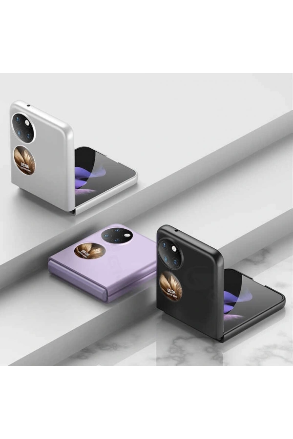 Huawei P50 Pocket Kılıf Zore Sert Kıpta Kapak