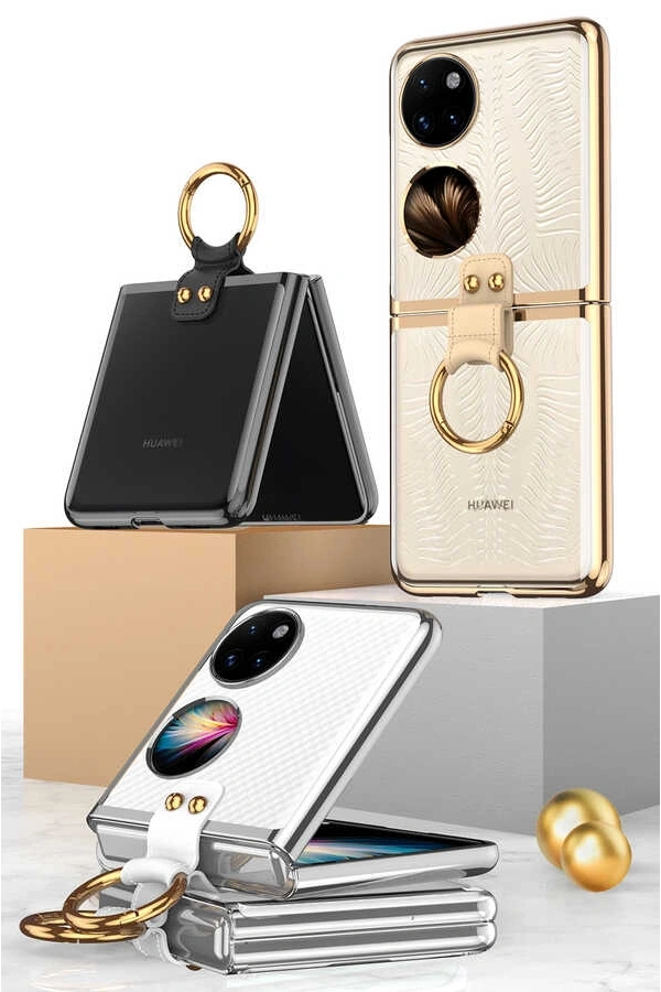 Huawei P50 Pocket Kılıf Zore Yüzüklü Kıpta Kapak