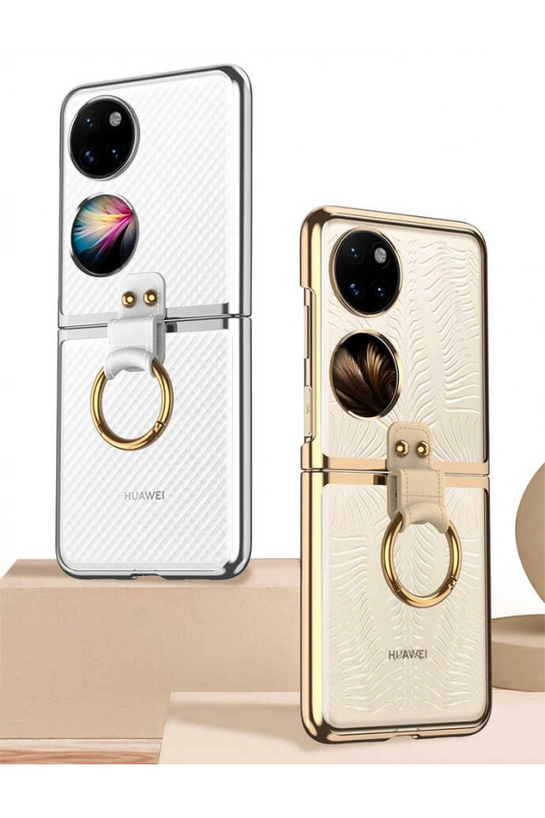 Huawei P50 Pocket Kılıf Zore Yüzüklü Kıpta Kapak