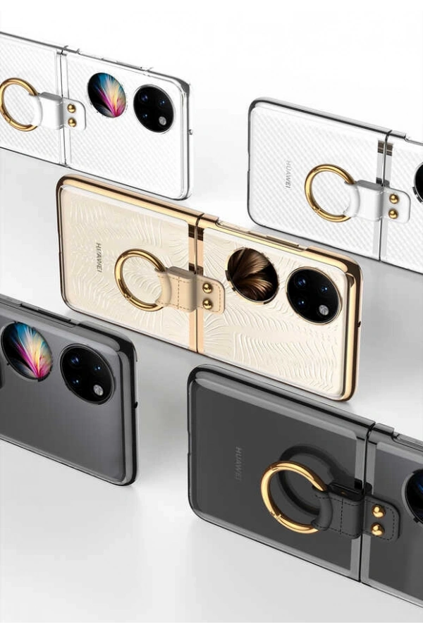 Huawei P50 Pocket Kılıf Zore Yüzüklü Kıpta Kapak
