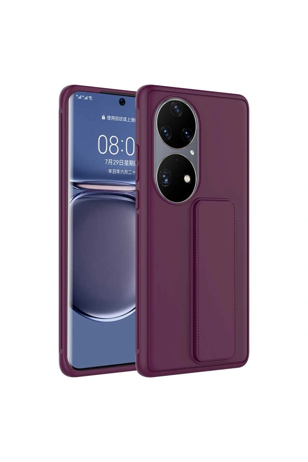 Huawei P50 Pro Kılıf Zore Qstand Kapak
