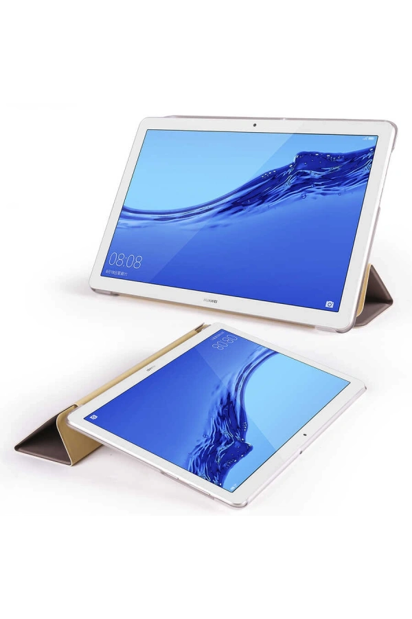 Huawei T5 10 inc Zore Smart Cover Standlı 1-1 Kılıf