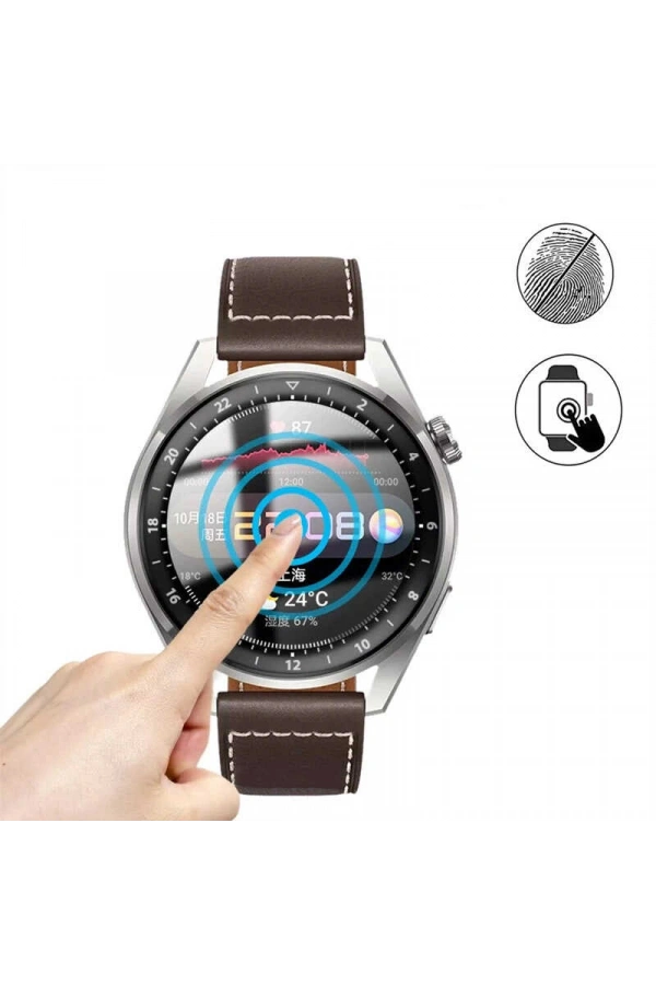 Huawei Watch 3 Pro Zore PMMA Pet Saat Ekran Koruyucu