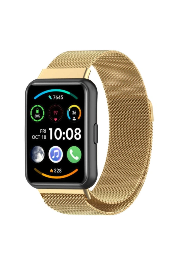 Huawei Watch Fit 2 Zore KRD-01 Metal Kordon