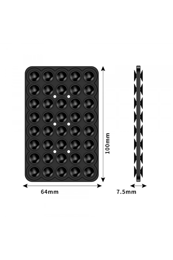 Kare Öpücüklü 01 Silikon Telefon Tutucu