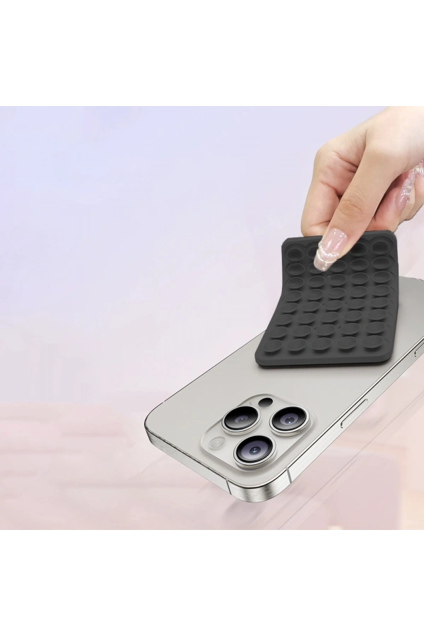 Kare Öpücüklü 01 Silikon Telefon Tutucu