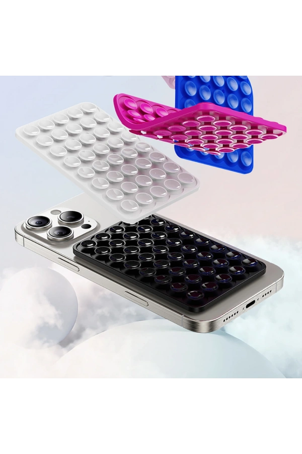 Kare Öpücüklü 01 Silikon Telefon Tutucu