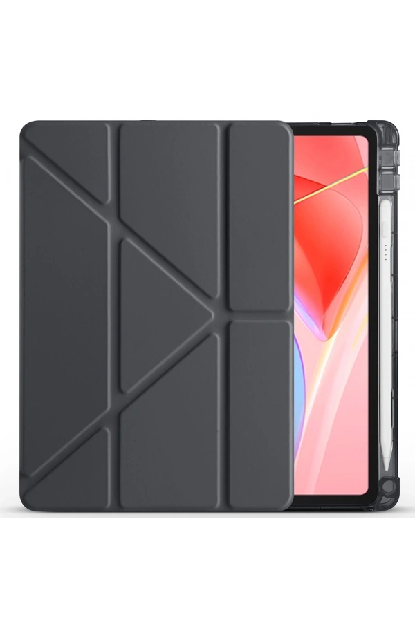 Lenovo Tab TB-311FU Kılıf Zore Tri Folding Kalem Bölmeli Standlı Kılıf