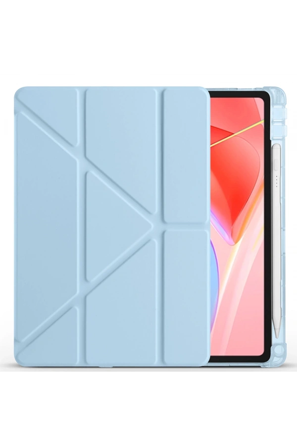 Lenovo Tab TB-311FU Kılıf Zore Tri Folding Kalem Bölmeli Standlı Kılıf